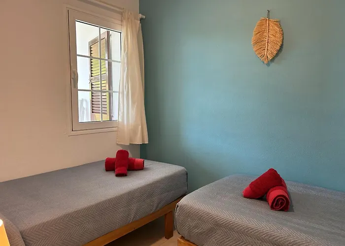 Casa En Playa Con Terraza Hébergement de vacances Son Bou